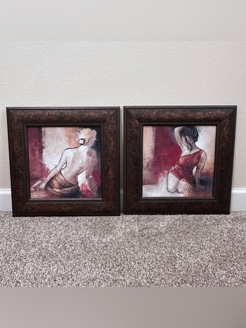 Lanie Loreth 'Seated Woman' Framed Canvas Art 2-piece Set